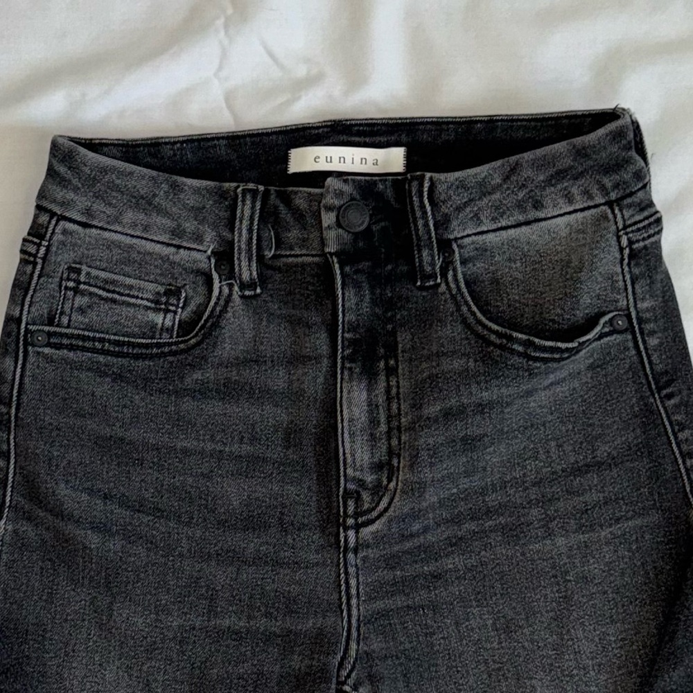 Eunina Dark Gray Flare Jeans